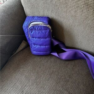 Wander Purple Quilted Shoulder Bag
